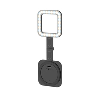 X.MAMEN Lumière de selfie magnétique Lumière de remplissage LED Compatible avec la lumière d'anneau de selfie LED incluse Anneau collant pour téléphones pour Magsafe