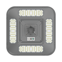Lampadaire solaire LED UFO extérieur IP66 étanche 220LM/W haute luminosité avec télécommande et capteur PIR