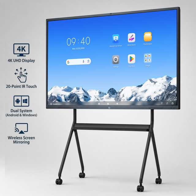 86 Inch 4K Android 13 Interactive Flat Panel,Smart Electronic Whiteboard Classroom Teaching Classroom Business Meeting OEM/ODM