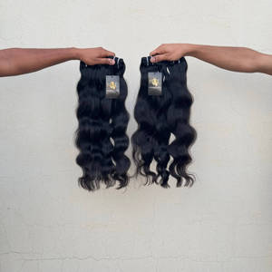 Paquet de cheveux humains de temple indien brut naturel Bodywave cuticule alignée paquets de tissage de cheveux vierges en gros - Product Image 2