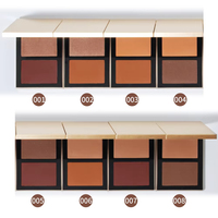 Palette de Maquillage Visage MCH Luxe Végétalienne Mate Éclatante Imperméable, Bronzer Minéral, Contouring et Highlighter Privé