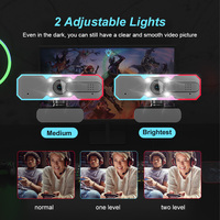 Kamera Web 1080p dengan mikrofon USB 2.0 60fps, kamera Video untuk Streaming langsung