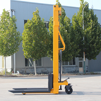 Chariot élévateur à palettes électrique portable, chariot élévateur manuel 1000 kg, chariot élévateur autoportant tout-terrain 2 tonnes, chariot élévateur électrique 4 mètres