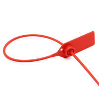 PN-PS2123 Scellés numérotés en plastique, scellés de sécurité anti-effraction, scellés en plastique avec logo code-barres pour sacs bancaires