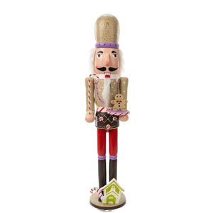 Décoration de Noël Européenne Artisanat Créatif pour la Maison Nouvelle Figurine <span class=keywords><strong>Soldat</strong></span> en Noyer de 90 cm - Product Image 2