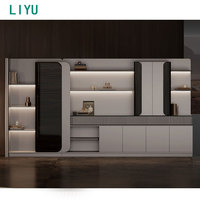 Liyu Bureau en bois de placage de président exécutif de luxe moderne extensible convertible de haute qualité pour le bureau du PDG
