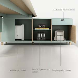 Lampe de bureau commerciale durable à panneau en bois design moderne de luxe - Product Image 6