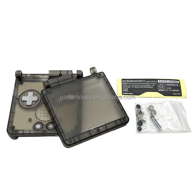 Coque De Remplacement Pour GameBoy Advance SP – Mario, Argenté, Neuve