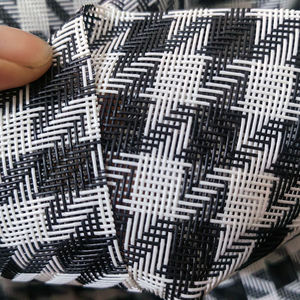 Tissu en maille Teslin STARUNK, imperméable, à rayures écossaises, enduit de PVC, rouleau de tissu, lit pour <span class=keywords><strong>chien</strong></span>, chaise d'extérieur, sacs, clôture de piscine - Product Image 1