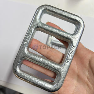 مشبك سلم مصنوع من الفولاذ الكربوني المجلفن مطبوع عليه شعار مخصص، للاستخدام أحادي الاتجاه، لأشرطة البولي المنسوجة 30 مم/40 مم/50 مم 1.5 2 بوصة - Product Image 4