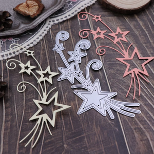 Troqueles de acero al carbono de encaje de estrella, molde de corte para álbum de recortes, fabricación de tarjetas de papel DIY, troqueles de corte de saludos, nueva oferta - Product Image 3