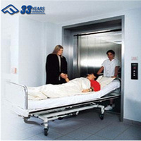 Ascenseur médical au design moderne avec entraînement AC Fuji 1600 kg pour lit d'hôpital
