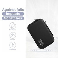 Étui de voyage durable pour accessoires numériques, coque rigide personnalisée en EVA pour appareils électroniques, batterie externe, clés USB, rangement, protection légère