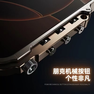 Logotipo personalizado Cool Marco de aleación de metal a prueba de golpes Estuches para teléfonos móviles Accesorios Fundas para <span class=keywords><strong>Apple</strong></span> para <span class=keywords><strong>iPhone</strong></span> 16 Pro Max y 15 - Product Image 3