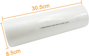 Adhesivo fusible Hierro elástico en la máquina Estabilizador de bordado Respaldo 12 "X 25 Yd Roll-Peso ligero 1,8 oz Cut-Away - Product Image 2