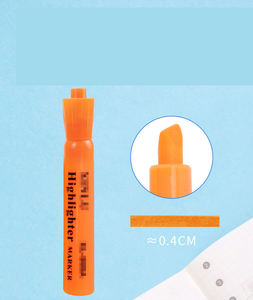 Stylo surligneur à écriture fluide pour l'école, marqueur à pointe oblique pour le dessin artistique, style plastique mignon pour les étudiants, les enfants, les garçons et les filles - Product Image 6