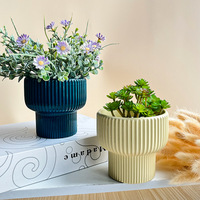 Pots de fleurs en céramique émaillée de jardinière de maison moderne nordique pour le décor de jardin de plantes succulentes d'intérieur et d'extérieur