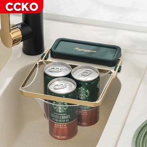 Organizador de Cocina de 16.2 cm, Accesorios Ajustables de Plástico y Hierro, Soportes de Almacenamiento, Rejilla para Escurrir Residuos de Alimentos, Rejilla para Escurrir Agua del Fregadero - Product Image 6