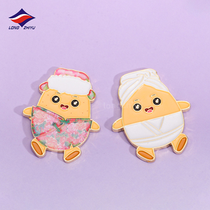 Longzhiyu 18 Năm Nhà Máy Tùy Chỉnh Phim Hoạt Hình Kim Loại Tủ Lạnh Nam Châm Doanh Nghiệp Logo Kẽm Hợp Kim Tủ Lạnh Nam Châm - Product Image 1