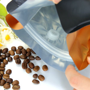 תחתון שטוח לעמוד כיס אלומיניום בגודל מותאם אישית נייר אלומיניום נייר חבילה מזון כיתה קפה שעועית אבקת mylar שקית עם שסתום - Product Image 4