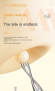 Vibratore a 10 Frequenze di Vibrazione ed Elettrostimolazione a 5 Frequenze, Massaggiatore per Orgasmo e Stimolazione di Capezzoli e Clitoride, <span class=keywords><strong>Sex</strong></span> Toy per Donna - Product Image 3