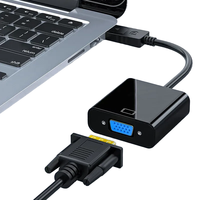 Adaptateur HDTV vers VGA pour ordinateur, ordinateur de bureau, ordinateur portable, PC, moniteur, projecteur, HDTV, Chromebook