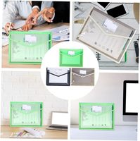 Alta calidad Precio barato A4 Botón a presión Organizador de almacenamiento de documentos Bolsa de archivos impermeable Carpeta de documentos Carpetas de archivos