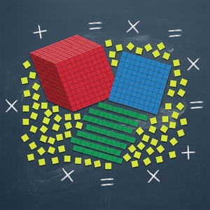Blocs <span class=keywords><strong>de</strong></span> construction pour compter les mathématiques, bâtonnets <span class=keywords><strong>de</strong></span> Base magnétique, pour personnel classe du primaire, 135 pièces - Product Image 2