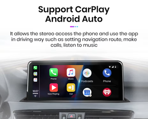 Sistema Multimediale per Auto con Schermo Touch, Linux Android Auto, Carplay Wireless, Montaggio su Cruscotto, Telecamera Posteriore per Assistenza al Parcheggio per <span class=keywords><strong>BMW</strong></span> X1 F48 - Product Image 3