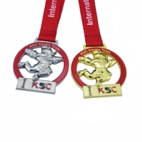 Médaille en métal pour équipe de karaté, en alliage de Zinc, or, sport, défi, Arts martiaux, KSC, haute qualité, bon marché