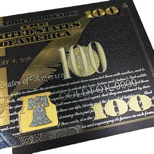 100 Usd banconota lamina d'oro banconota lamina d'oro banconota per valore raccolta regalo commemorativo - Product Image 4