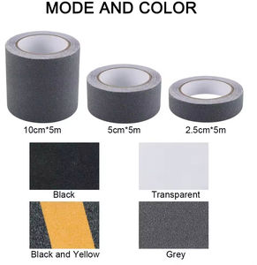 Cinta DE SEGURIDAD acrílica para monopatín, cinta de agua antideslizante de goma negra para caminar y diapasón para deportes para monopatín - Product Image 4