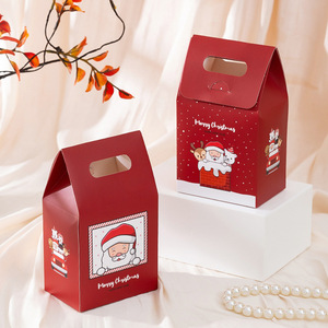 Caja de Regalo con Diseño de Santa Claus, Caja de Dulces con Temática Navideña, Caja de Regalo de Dulces Reutilizable, Caja de Papel Blanca Vacía para Venta al por Mayor - Product Image 2