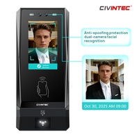 Control de Acceso Biométrico CT11 con Reconocimiento Facial, Credenciales NFC, BLE y QR, Pantalla Táctil Personalizable con Interfaz de Usuario, OEM ODM
