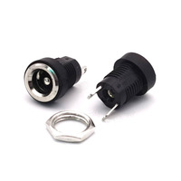 DC-022 Soket Daya DC 5.5MM*2.1MM/2.5MM dengan Konektor Mur Sekrup Colokan Jack DC