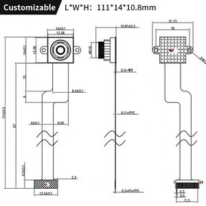 YE tốc độ cao 30fps khung góc rộng 122 độ DVP 2 triệu điện thoại di động máy tính xách tay tích hợp mô-đun máy ảnh ov2735 - Product Image 3