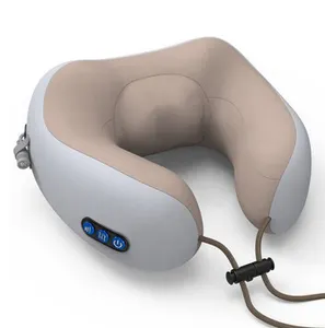Zachte Comfortabele Ademende U-Vormige Geheugen Elektronische Hals Schouder Massager Kraag Wervelkolom Massage Machine