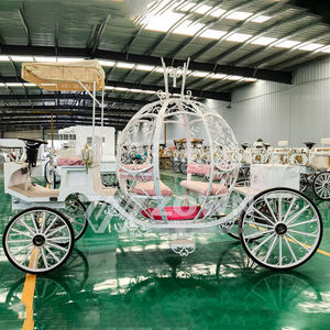 Calèche Cendrillon abordable pour événements spéciaux Visite royale Calèche à cheval Citrouille Entraîneur en vente - Product Image 3