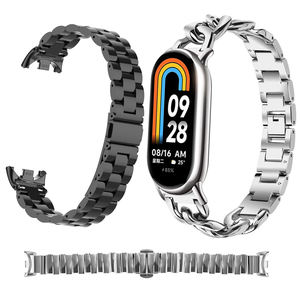 Correa de Acero Inoxidable para <span class=keywords><strong>Xiaomi</strong></span> Smart Band 10, Brazalete de Malla Metálica para Reloj Inteligente, Accesorios - Product Image 1