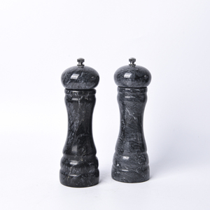 Custom 6 Inch Vorm Marmer Zout En Peper Molens Set Zout En Peper Molens Shaker Marmeren Pepermolen