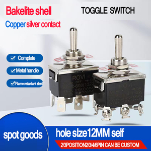 สวิตช์แบบก้านโยกล็อคได้ สวิตช์แบบก้านโยลพลาสติก SPST  2,3 ตำแหน่ง กันน้ำ 15A 25A 250VAC สวิตช์เปิด-ปิดแบบก้านโยลสำหรับเรือ - Product Image 2