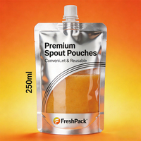 Bolsa con Boquilla de 100ml, 200ml, 500ml para Envasado de Líquidos, Jugos, Aceite de Oliva y Bebidas, MOQ Bajo
