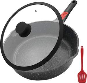 <span class=keywords><strong>Wok</strong></span> Profesional de Aleación de Aluminio con Revestimiento de Granito, Interior Antiadherente, Mango Desmontable de Baquelita, Capacidad de 5L, Utensilios de Cocina de Vidrio y Silicona - Product Image 1