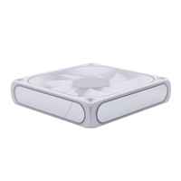 Ventilateur de boîtier d'ordinateur RGB Manmu, nouvelle arrivée, 120 mm, pales colorées, finition miroir blanc, hauteur 25 mm, roulement fluide, DC12V, 1200 tr/min, 19 dBa