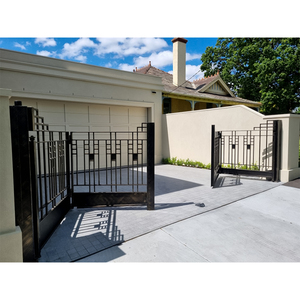 Kim loại gấp cổng chính cantilever cổng tự động rèn sắt Bifold đường lái xe cổng biệt thự gấp cổng - Product Image 2