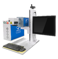 Machine de marquage laser à fibre CNC à refroidissement par air, nouvelle, pour plastique/verre/bijoux/PCB, prenant en charge les formats DXF/PLT/BMP/AI/DWG 3D