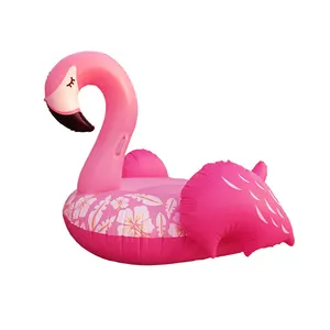 Flotador de piscina inflable de flamenco rosa, balsa de agua para niños y adultos