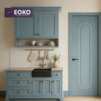 Porte en bois massif EOKO pour appartement, sans peinture, non toxique, ignifuge, avec mobilier assorti pour toute la maison