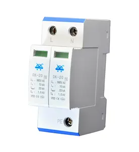 Type 2 DK-20 2P 25kA lightning surge protection power surge arrester 220v/385v surge protection device