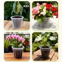 Pots de drainage pour jardin domestique avec trous, paniers transparents pour orchidées, pots de fleurs en plastique respirants, accessoires